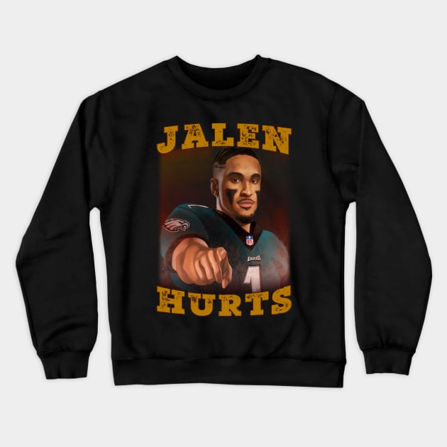 Jalen Hurts NFL Crewneck Sweatshirt by Global Creation